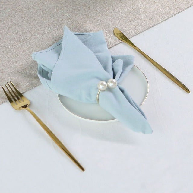 Serviettes De Table Ariane Bleu | Déco Table